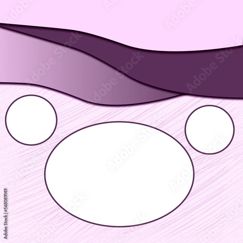 encadrement ronds rose