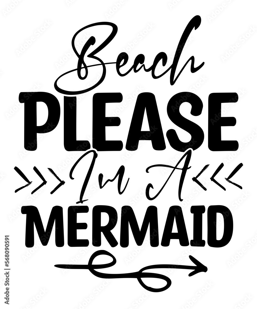 Mermaid SVG Bundle, Mermaid Quotes Svg, Mermaid Clipart, Mermaid Tail ...