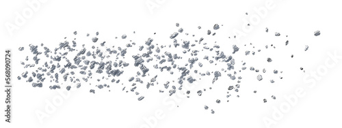 Asteroid belt isolated transparent background drawing 
