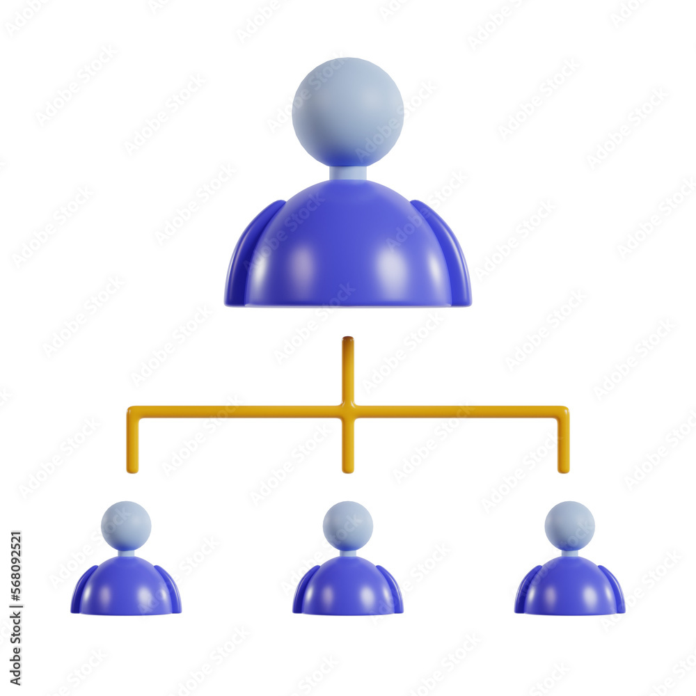 illustration 3d icon organization rendering illustration 3d icon organization rendering