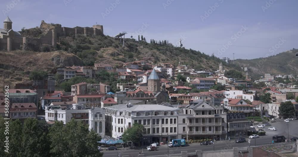 Day Panorama In The Center Of Old Tbilisi, Georgia Day Panorama In The Center Of Old Tbilisi, Georgia