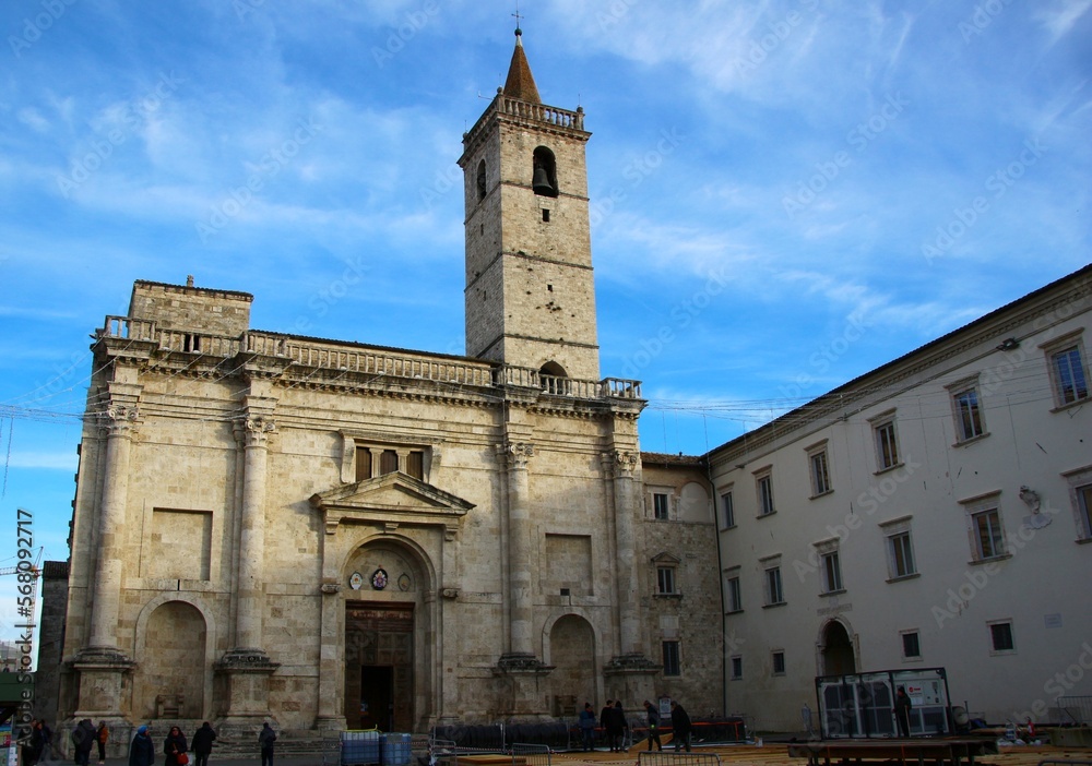 Italy, Marche, Ascoli Piceno: Saint Francesco Church.