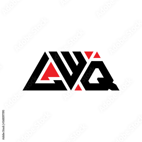 LWQ triangle letter logo design with triangle shape. LWQ triangle logo design monogram. LWQ triangle vector logo template with red color. LWQ triangular logo Simple, Elegant, and Luxurious Logo...