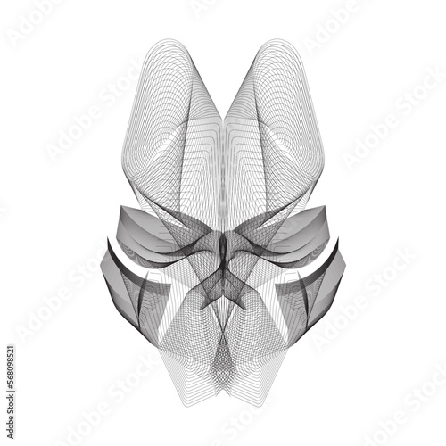 Illustration of a dog face