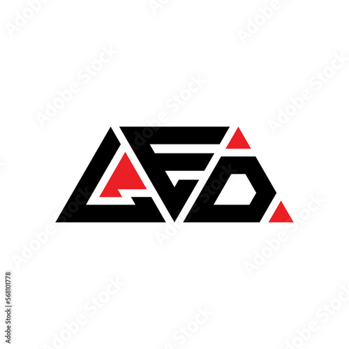 LED triangle letter logo design with triangle shape. LED triangle logo design monogram. LED triangle vector logo template with LEd color. LED triangular logo Simple, Elegant, and Luxurious Logo...