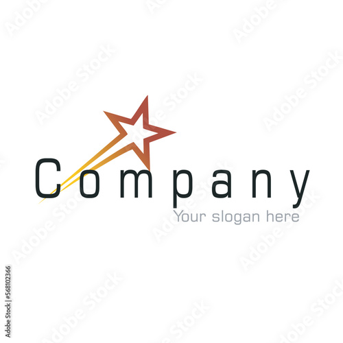 star company design logo vector image