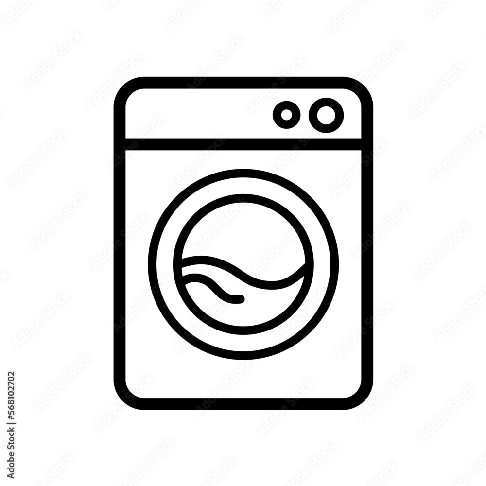 Washing machine - vector icon