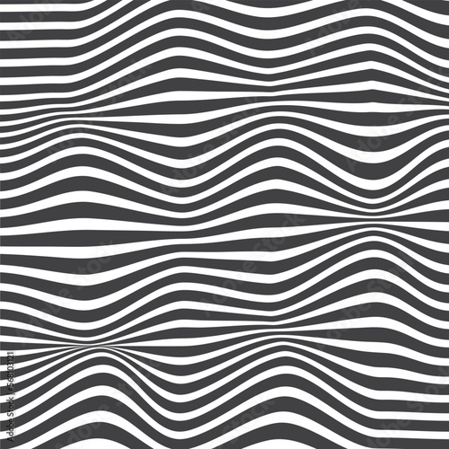 simple black white wave type pattern.
