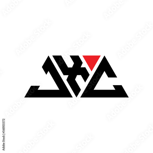 JXC triangle letter logo design with triangle shape. JXC triangle logo design monogram. JXC triangle vector logo template with red color. JXC triangular logo Simple, Elegant, and Luxurious Logo...