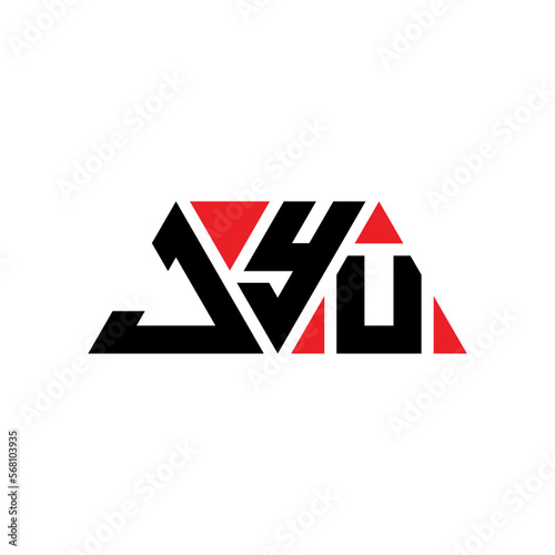 JYU triangle letter logo design with triangle shape. JYU triangle logo design monogram. JYU triangle vector logo template with red color. JYU triangular logo Simple, Elegant, and Luxurious Logo...