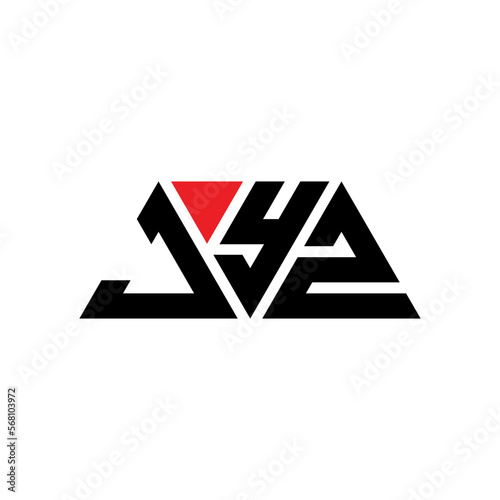 JYZ triangle letter logo design with triangle shape. JYZ triangle logo design monogram. JYZ triangle vector logo template with red color. JYZ triangular logo Simple, Elegant, and Luxurious Logo...