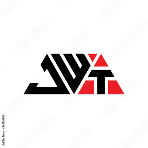 JWT triangle letter logo design with triangle shape. JWT triangle logo design monogram. JWT triangle vector logo template with red color. JWT triangular logo Simple, Elegant, and Luxurious Logo...