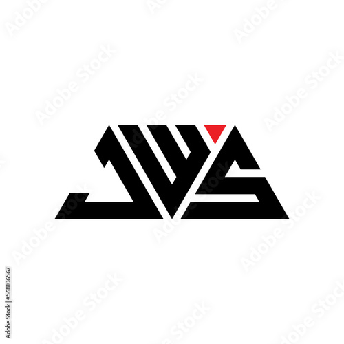 JWS triangle letter logo design with triangle shape. JWS triangle logo design monogram. JWS triangle vector logo template with red color. JWS triangular logo Simple, Elegant, and Luxurious Logo...