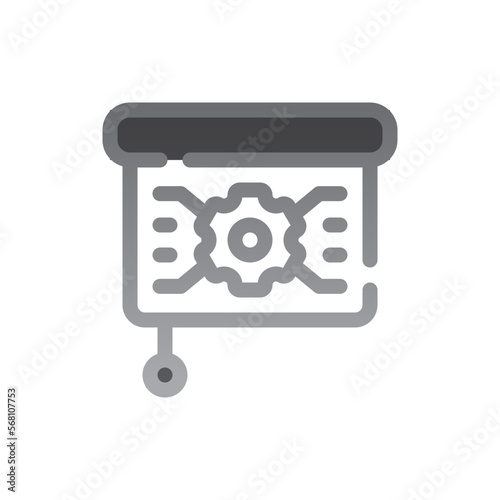 presentation two tone gradient icon