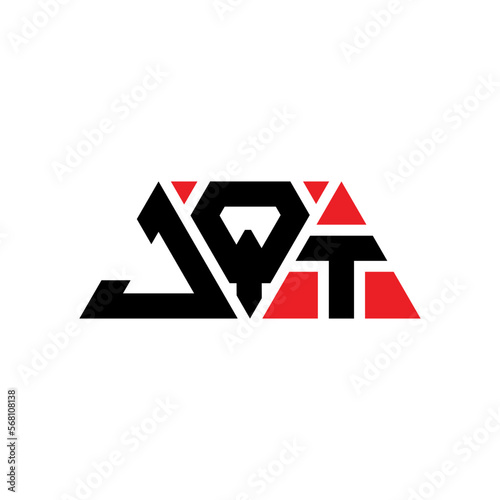 JQT triangle letter logo design with triangle shape. JQT triangle logo design monogram. JQT triangle vector logo template with red color. JQT triangular logo Simple, Elegant, and Luxurious Logo...