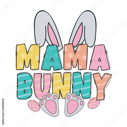mama bunny, easter sublimation