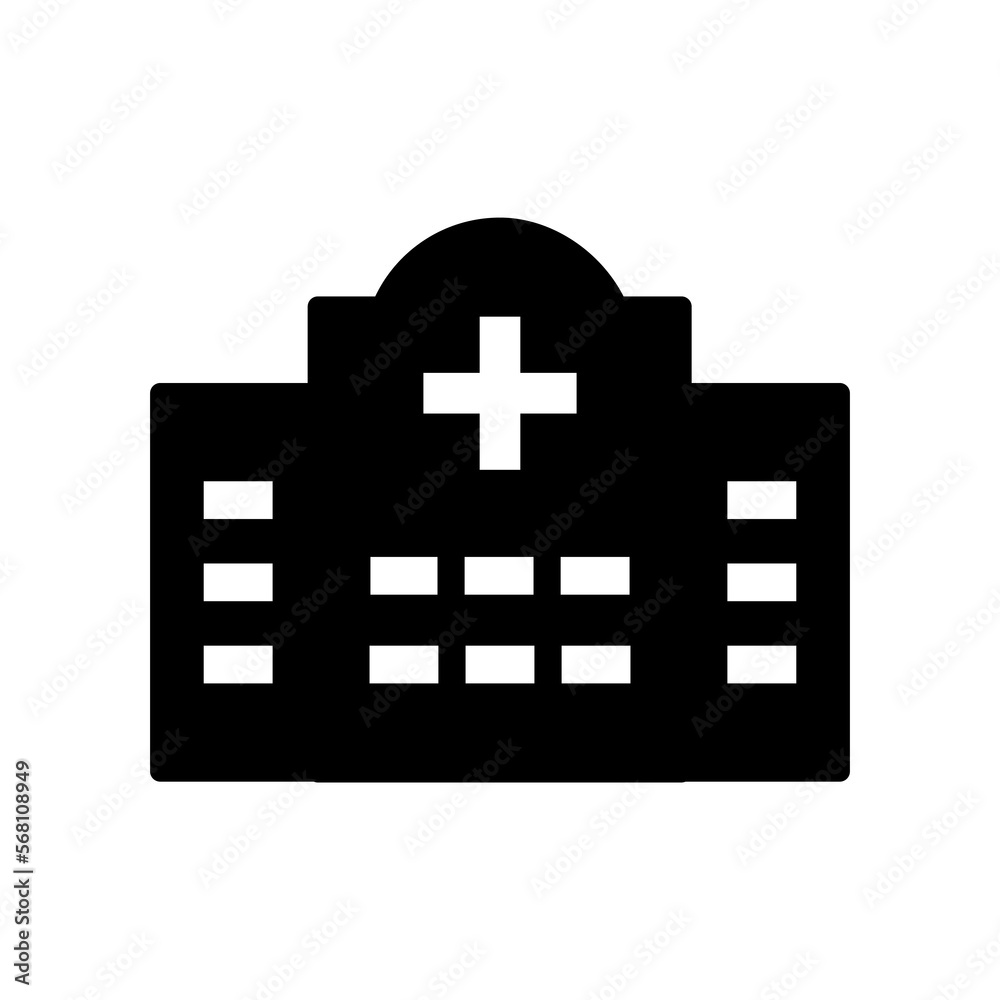 Obraz premium Hospital icon template PNG