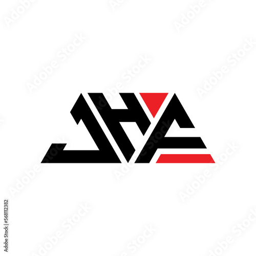 JHF triangle letter logo design with triangle shape. JHF triangle logo design monogram. JHF triangle vector logo template with red color. JHF triangular logo Simple, Elegant, and Luxurious Logo...