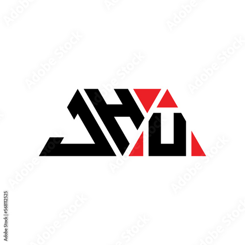 JHU triangle letter logo design with triangle shape. JHU triangle logo design monogram. JHU triangle vector logo template with red color. JHU triangular logo Simple, Elegant, and Luxurious Logo...