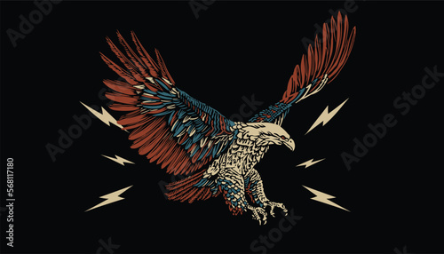 eagle design artwork vector illustration