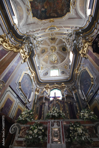 Interior of the Church of San Leucio - Atessa, Abruzzo, Italy photo