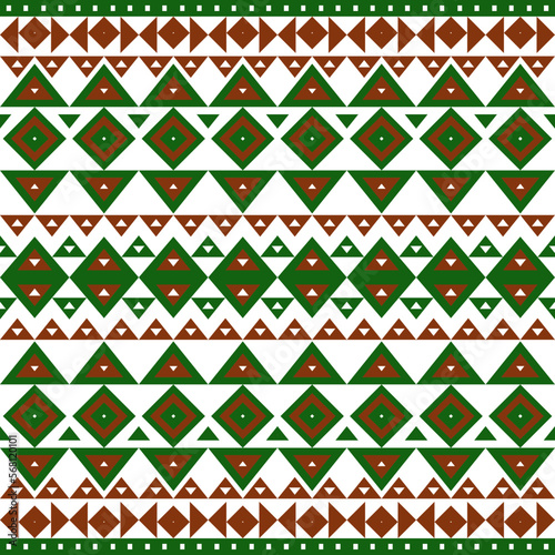 Seamless vector pattern. Tribal ethnic ornament. Aztec style