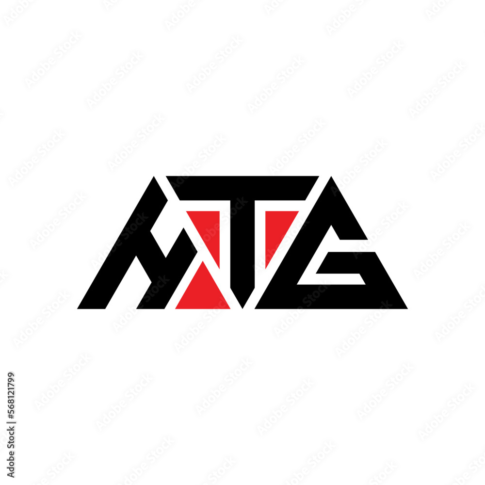 HTG triangle letter logo design with triangle shape. HTG triangle logo design monogram. HTG triangle vector logo template with red color. HTG triangular logo Simple, Elegant, and Luxurious Logo...