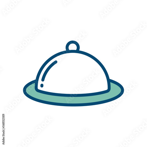 food tray icon vector design template in white background