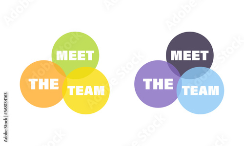 Meet the team concept diverse business
