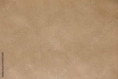 Image of a sustainable DIY brown gift wrapping paper. Kraft corrugated texture background can be used as a backdrop for 3D modelling.