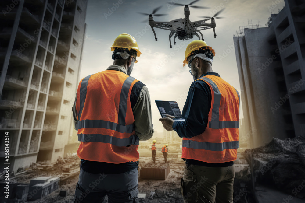 Construction Worker Image. Generative AI Construction Worker Image. Generative AI