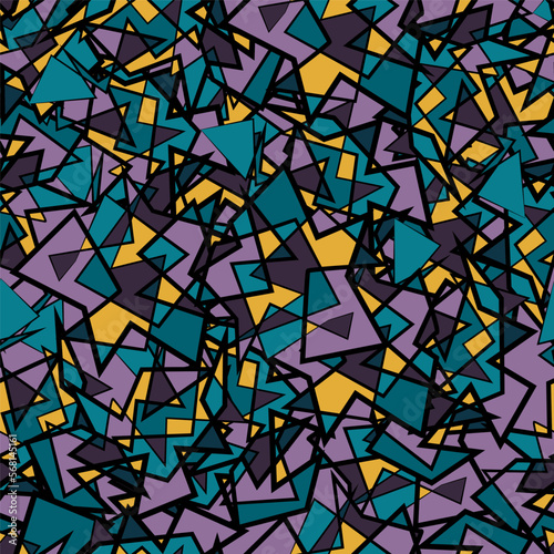 seamless vector bright pattern with chaotic colored fragments. abstract background pattern