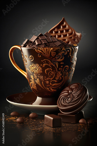 Chocolate Delight. Generative AI