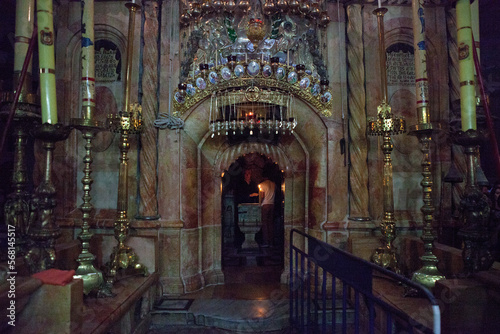 The holy tomb of Jesus in Jerusalem. photo