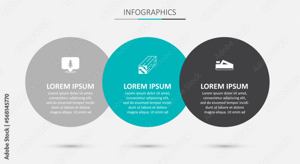 Set Wooden beam, Location of the forest and plane tool. Business infographic template. Vector Set Wooden beam, Location of the forest and plane tool. Business infographic template. Vector
