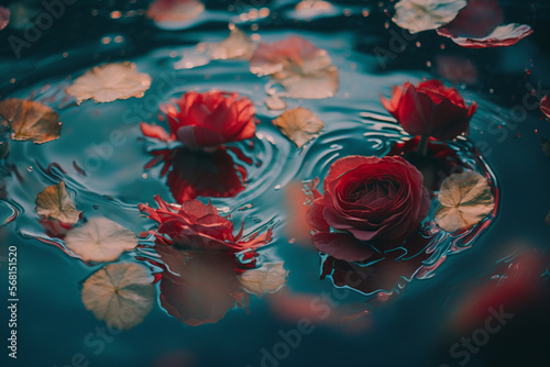 Beautiful rose petals background © Grafigator