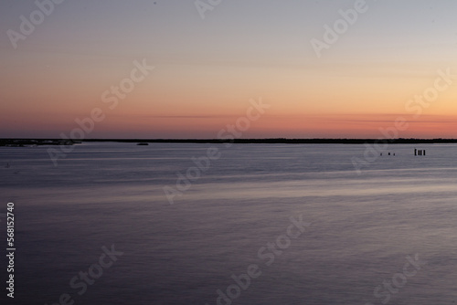 Sunset over beautiful Lake Okeechobee, Florida