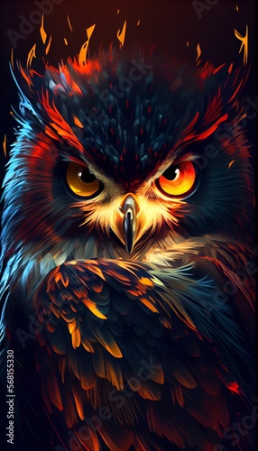 The big angry owl, watching on you all time.