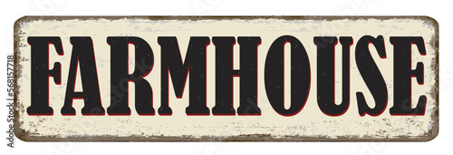 Wallpaper Mural Farmhouse vintage rusty metal sign Torontodigital.ca