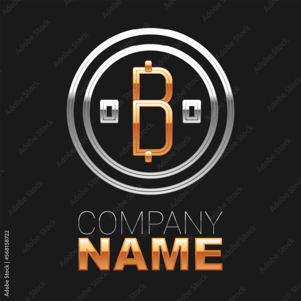 Line Cryptocurrency coin Bitcoin icon isolated on black background. Physical bit coin. Blockchain based secure crypto currency. Colorful outline concept. Vector Line Cryptocurrency coin Bitcoin icon isolated on black background. Physical bit coin. Blockchain based secure crypto currency. Colorful outline concept. Vector