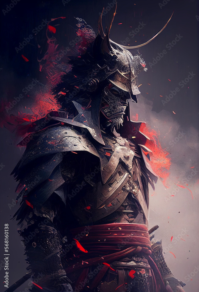 AI Ancient Samurai ready for battle to kill Japanese demons. WALLPAPER ...