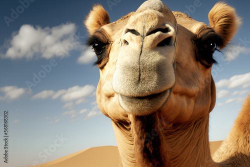 picture of a camel. Generative AI © AkuAku