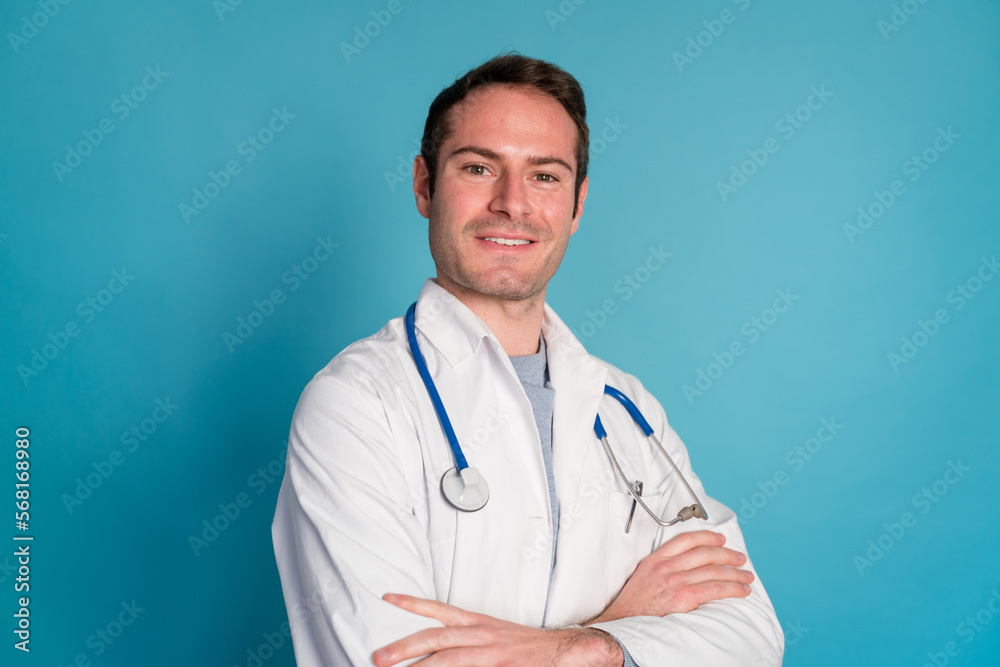 Smiling doctor with crossed arms Smiling doctor with crossed arms