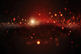 black and red glitter lights background. defocused. Generative AI