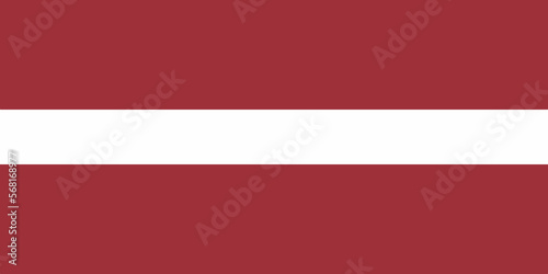 Flag of Latvia. Republic of Latvia A Baltic country with Riga as its capital.