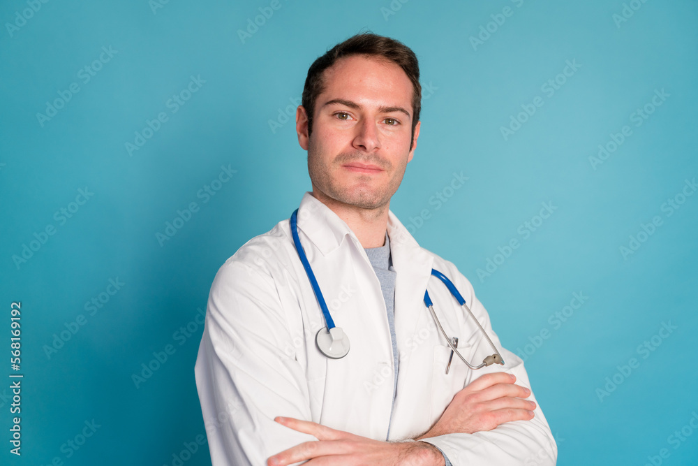Smiling doctor with crossed arms Smiling doctor with crossed arms