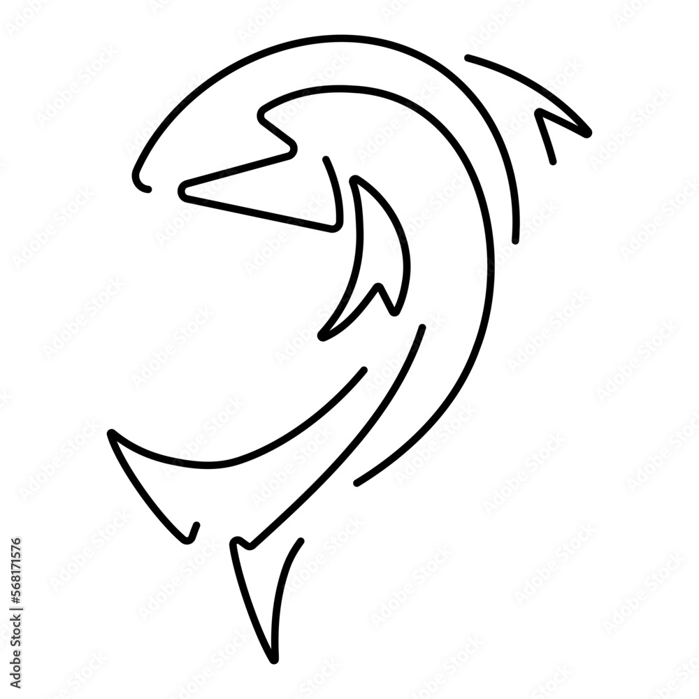 Obraz premium fish icon on white background, vector illustration.