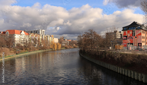 Photography Winter in Berlin; Berlin-Spandauer-Schifffahrtskanal, Blick vom Torfstraßensteg