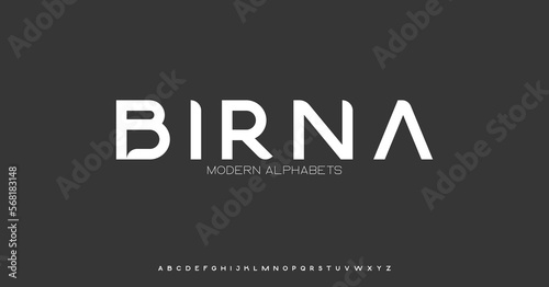 Modern Sports tech font typography. MINIMAL vector typeface for a company. Minimal gaming fonts for logo design.