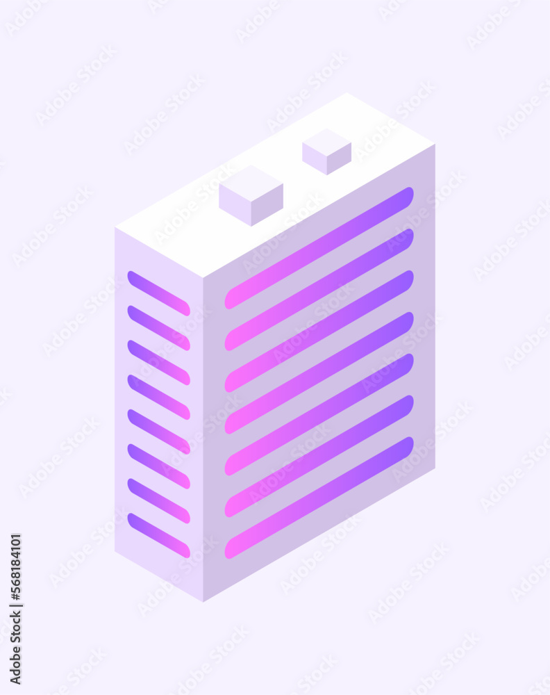 Isometric build. City object. House in 3d style. Vector illustration concept Isometric build. City object. House in 3d style. Vector illustration concept